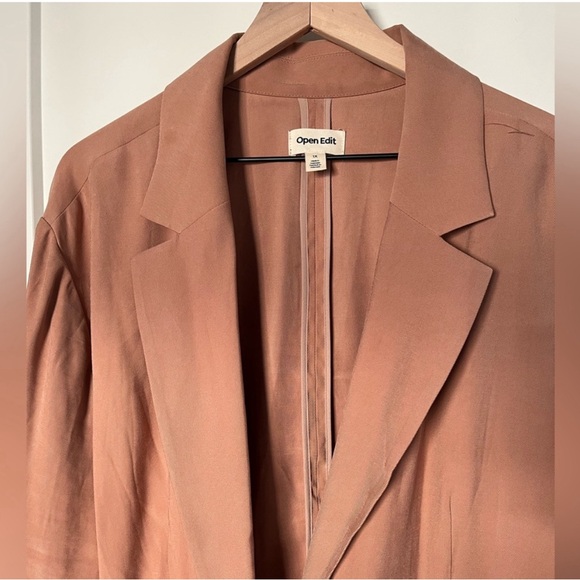 Open edit unstructured blazer, camel, size M worn 1 time, Nordstrom - Picture 5 of 6